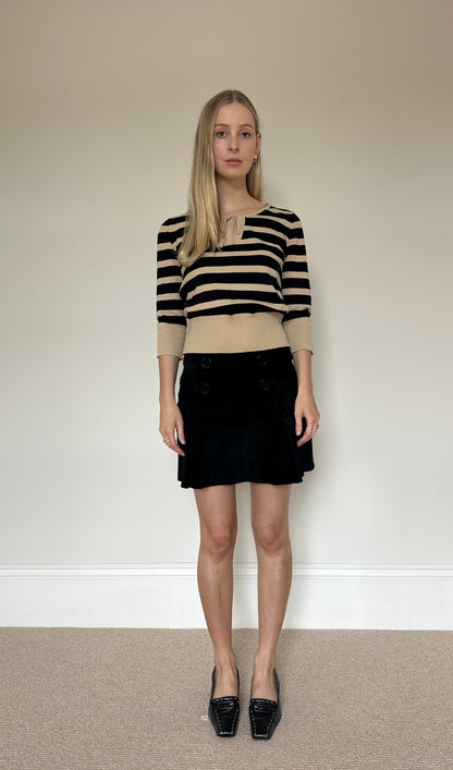 Vintage Stripe 3/4 Sleeve Jumper