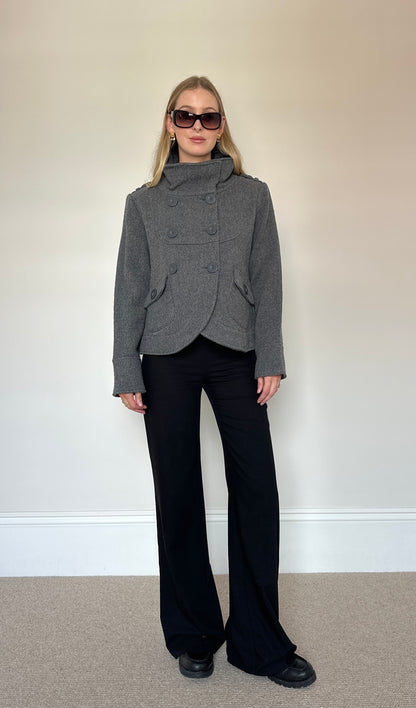 Vintage charcoal pea coat