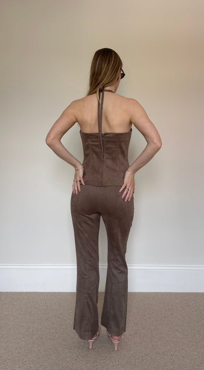 Vintage taupe two-piece
