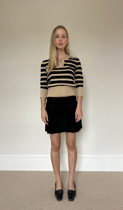 Vintage Stripe 3/4 Sleeve Jumper