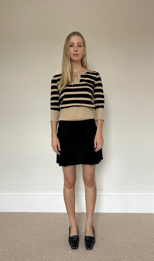 Vintage Stripe 3/4 Sleeve Jumper