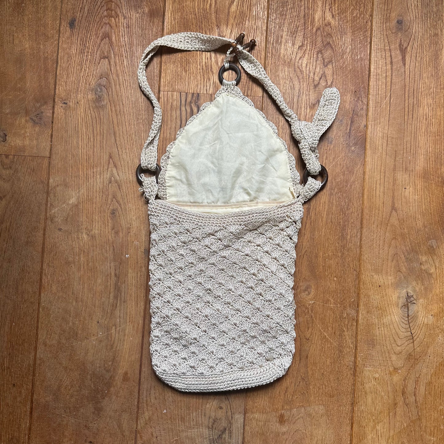 Crochet cross body bag