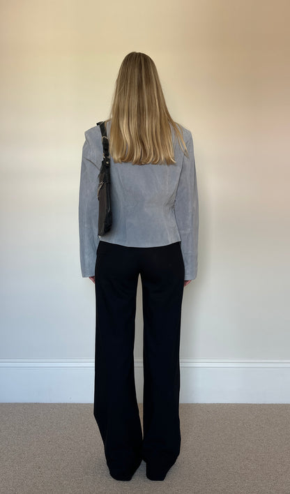 Vintage Powder Blue Suede Jacket