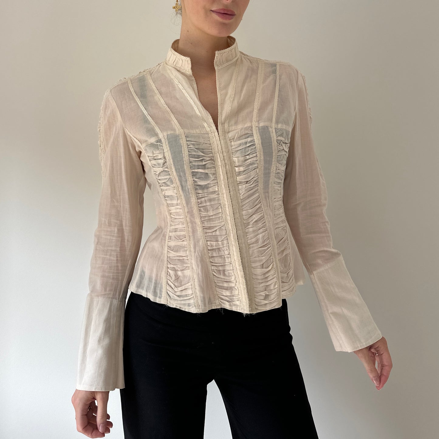 Vintage cream blouse