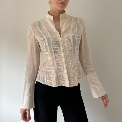 Vintage cream blouse