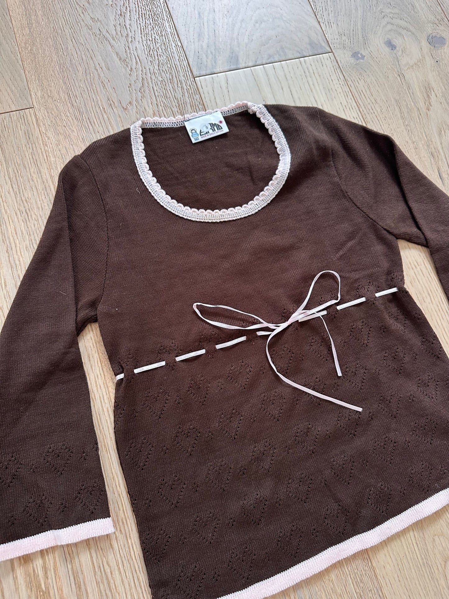 SALE brown knit top