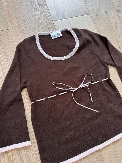 SALE brown knit top