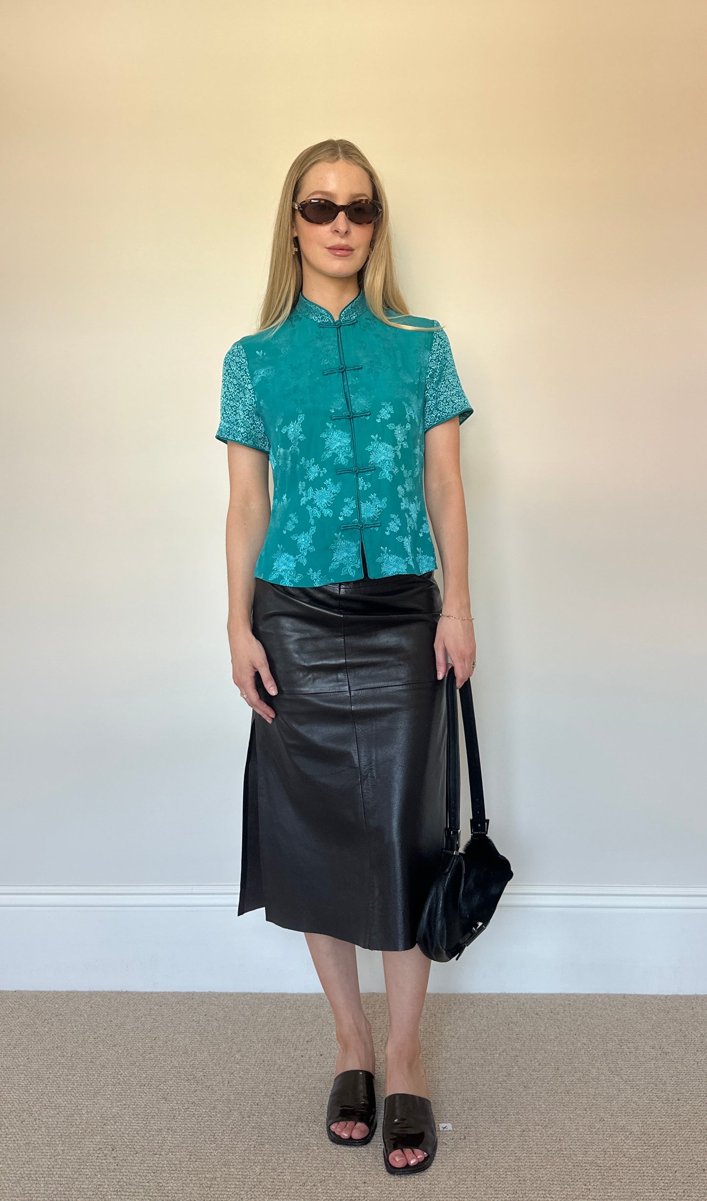 Vintage turquoise blouse