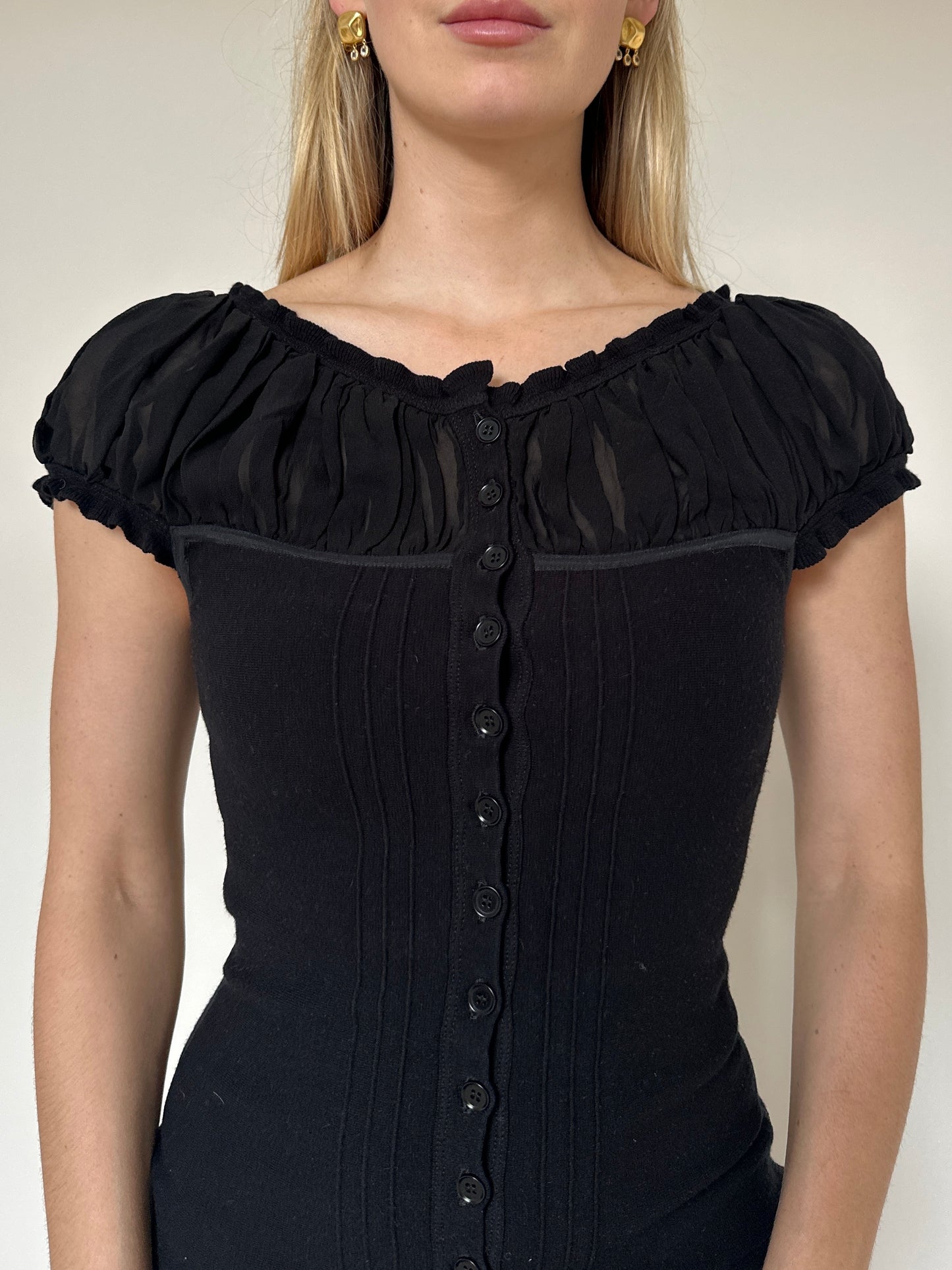 Vintage 00s Puff Sleeve Top