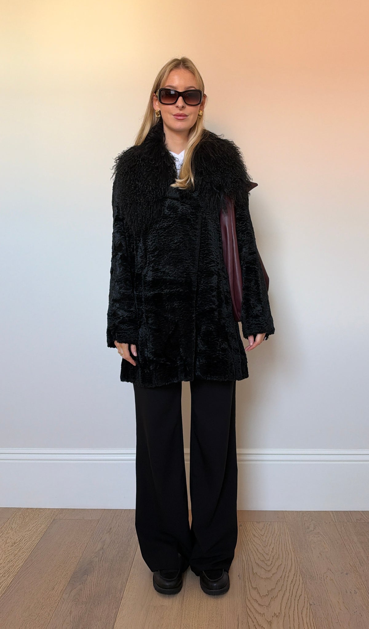 Vintage Mongolian textured jacket