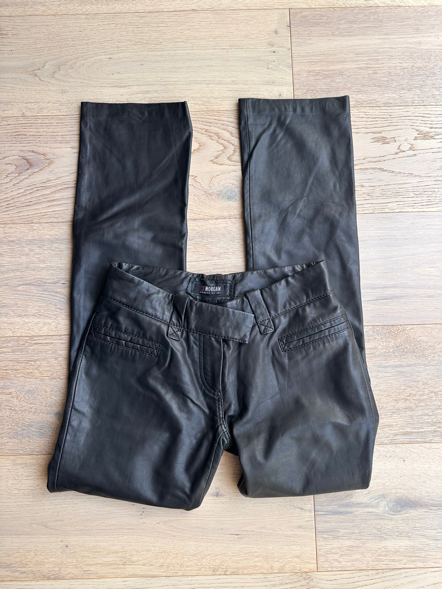 SALE Vintage Morgan de toi leather trousers