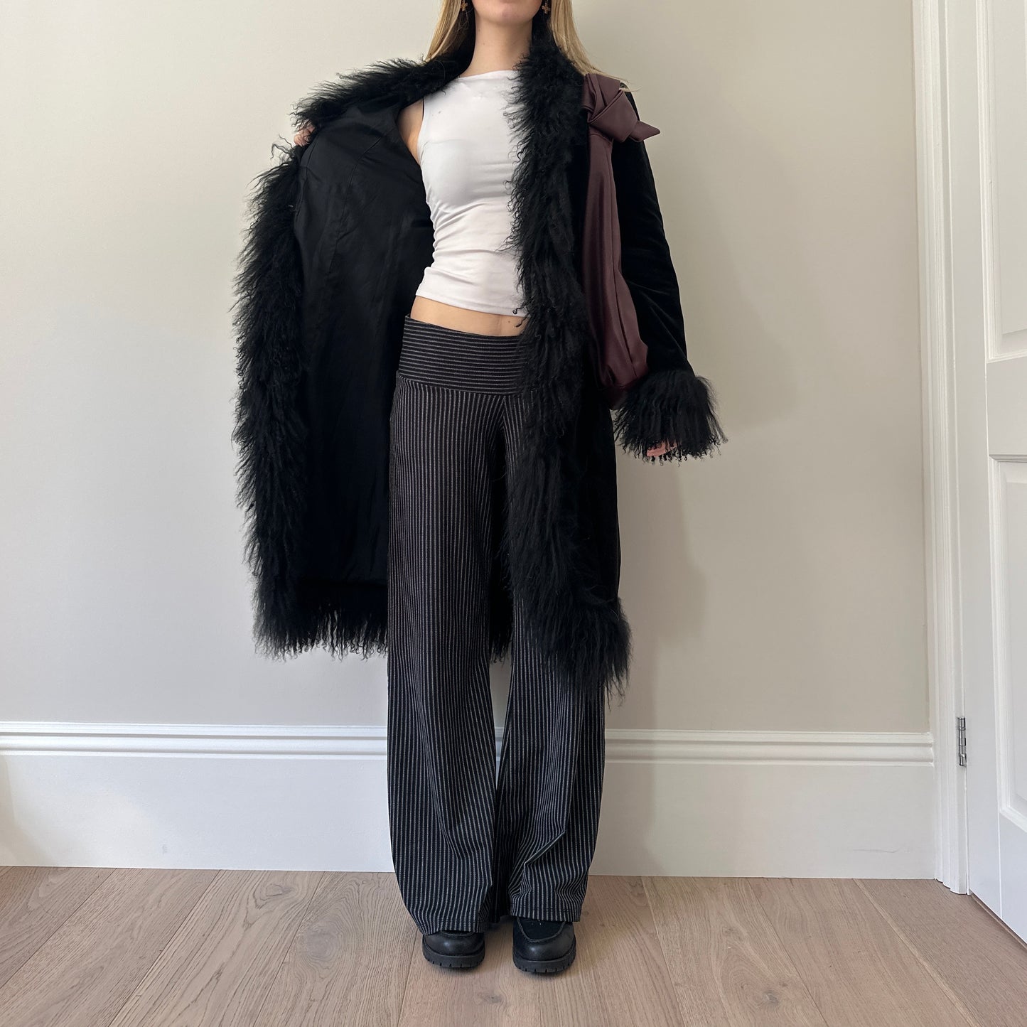 Vintage Mongolian afghan coat
