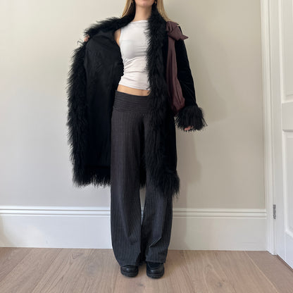 Vintage Mongolian afghan coat