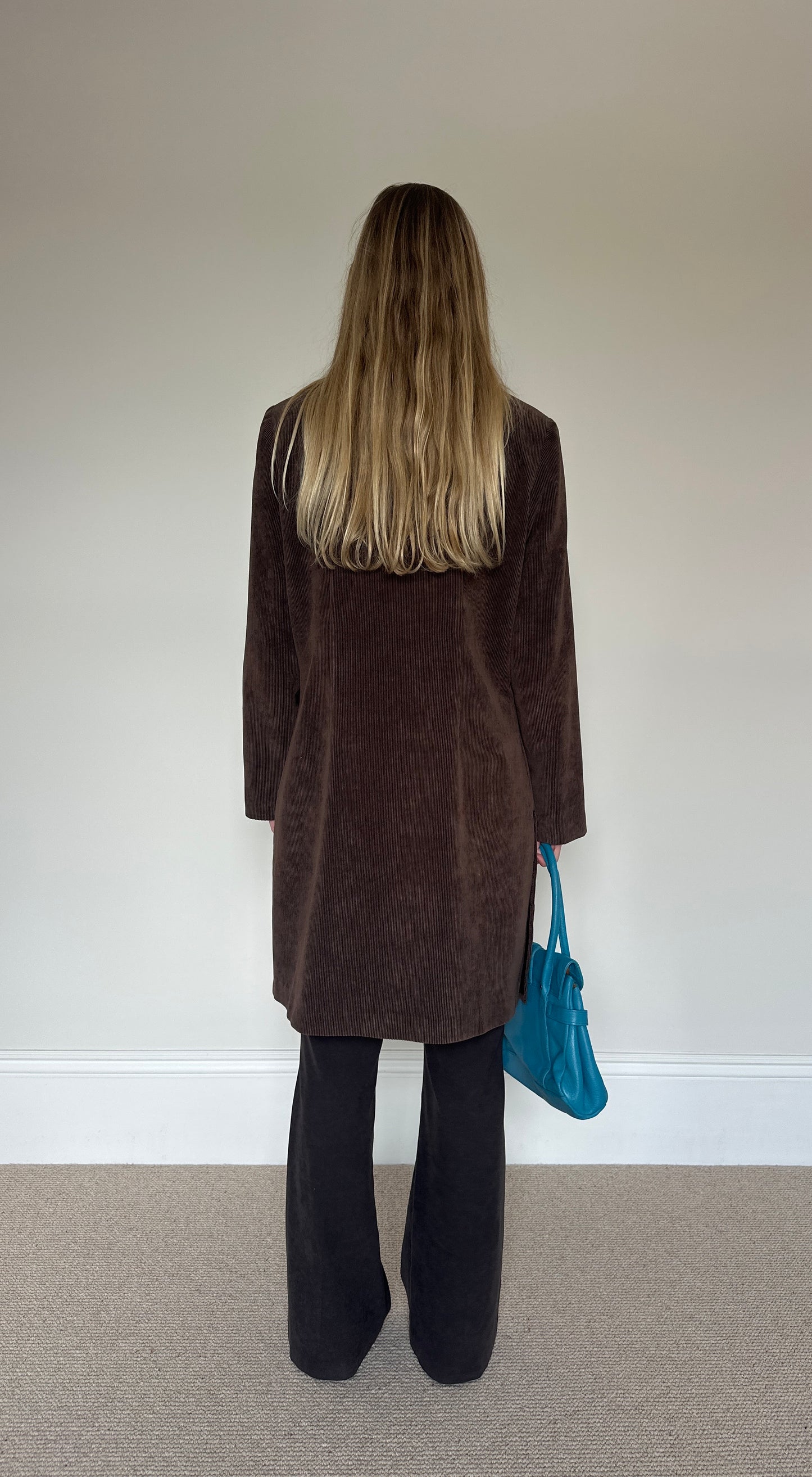 Vintage brown frog clasp jacket