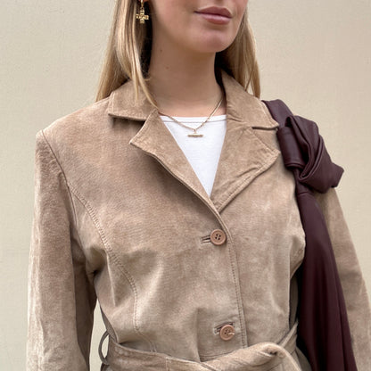 Vintage camel suede jacket
