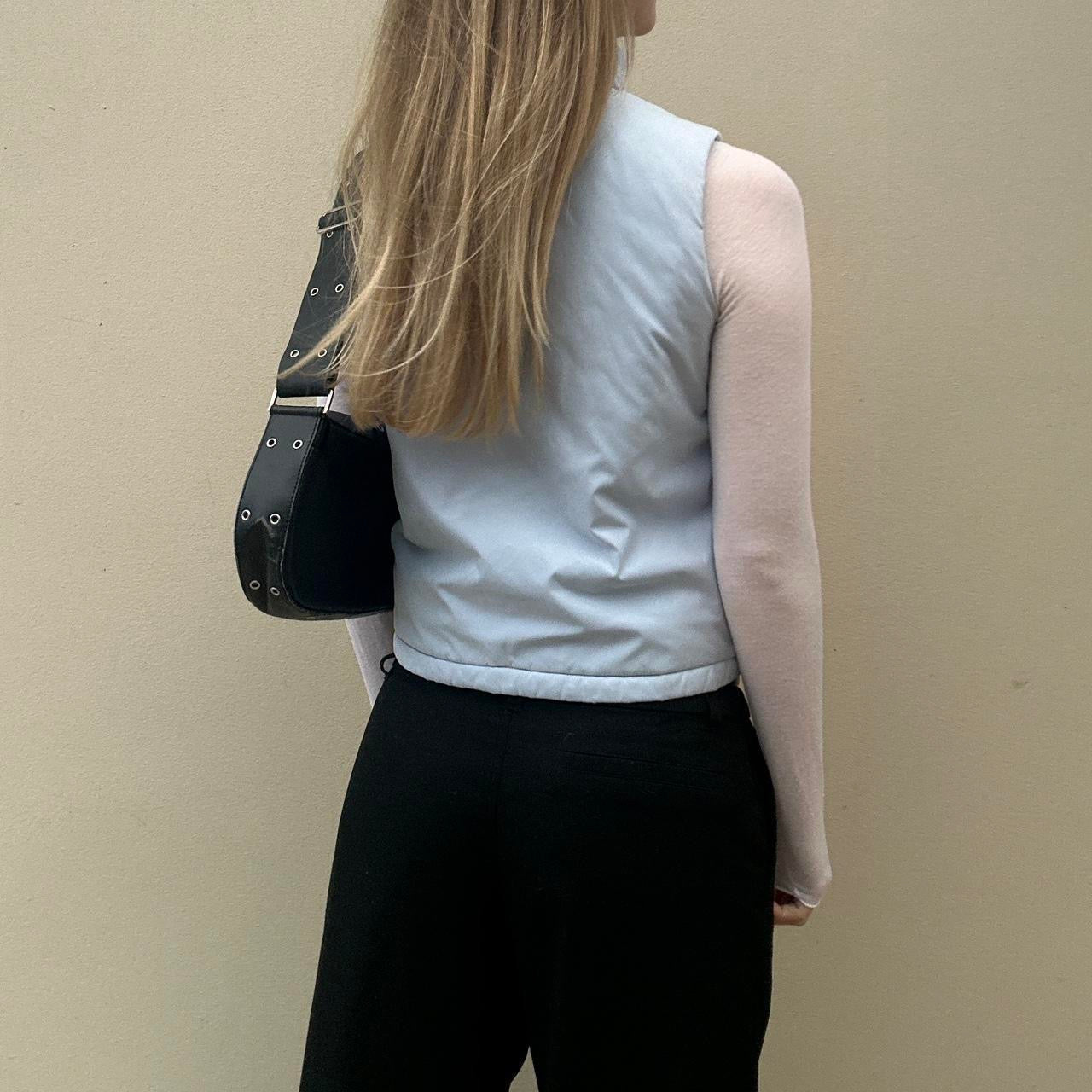 Vintage baby blue gilet