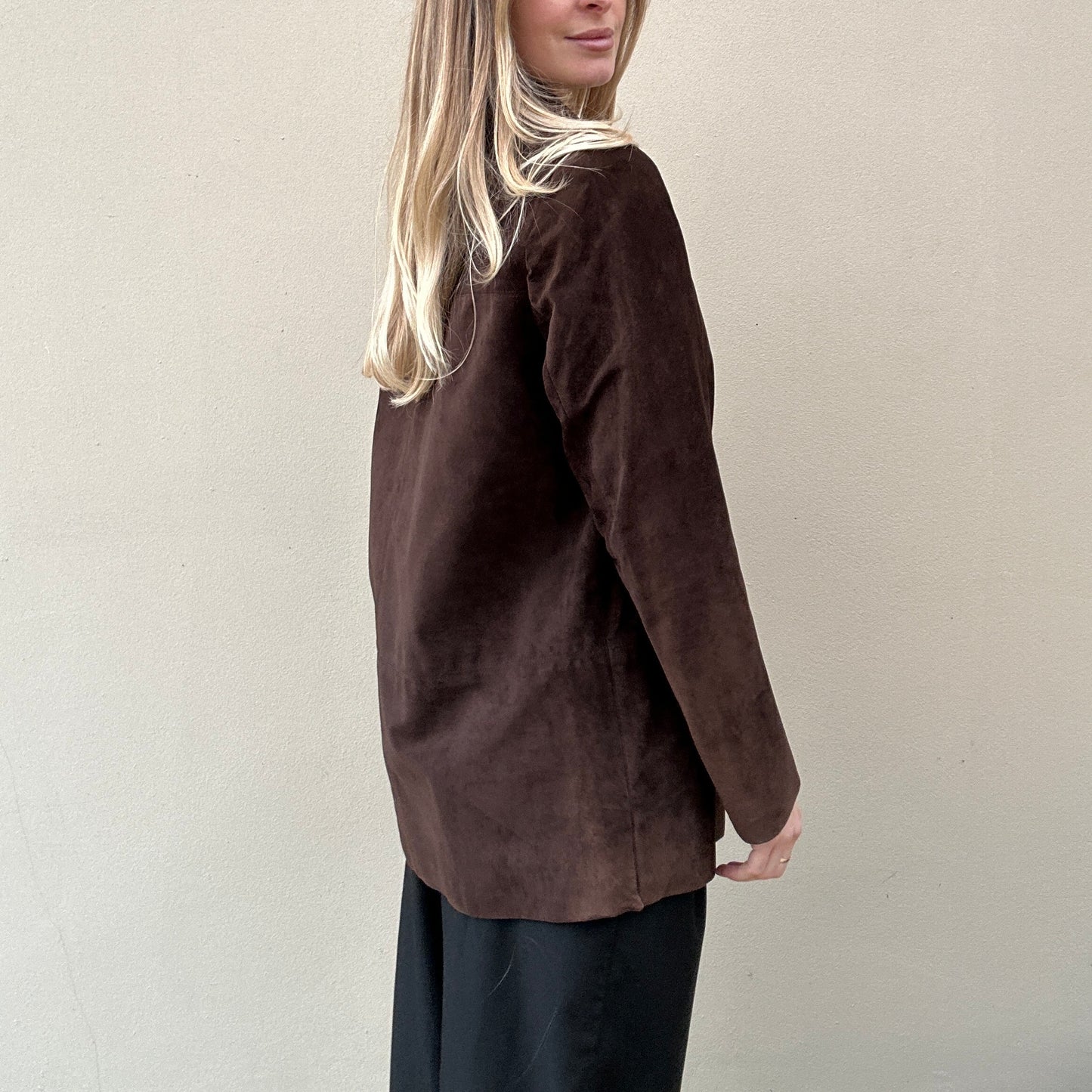 Vintage brown suede jacket