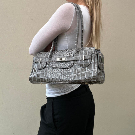 Vintage croc handbag