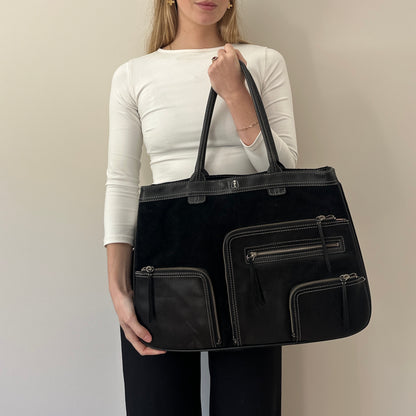 Vintage suede & leather bag