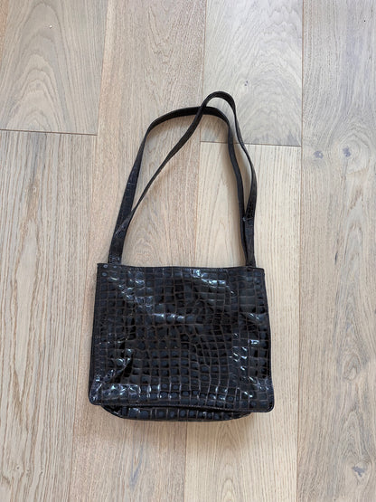 SALE Vintage croc handbag