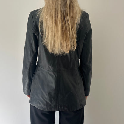 Vintage 90s leather blazer