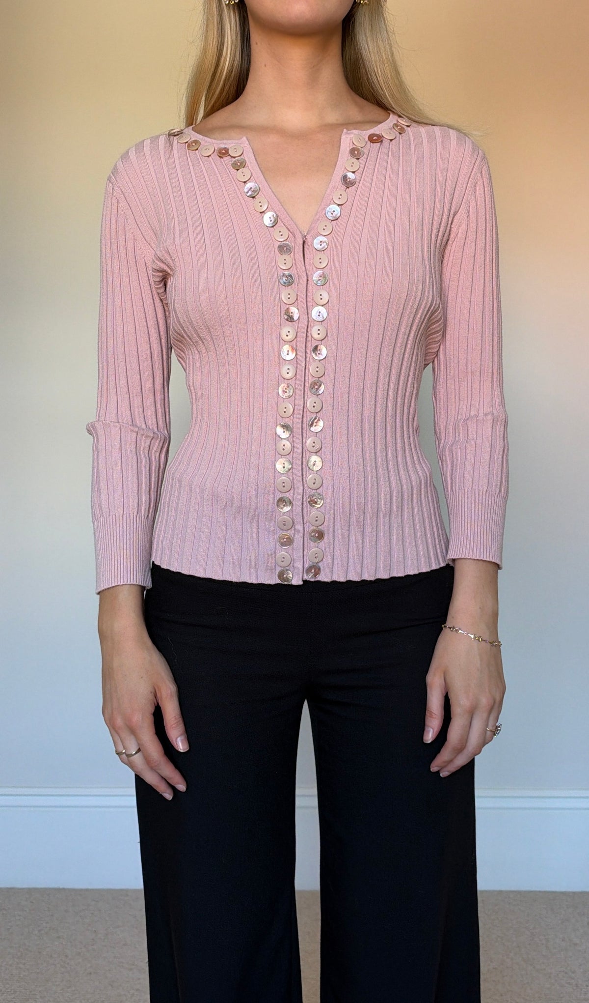 Vintage mother of pearl cardigan