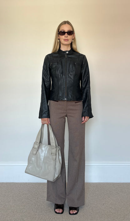 Vintage beige buckle bag