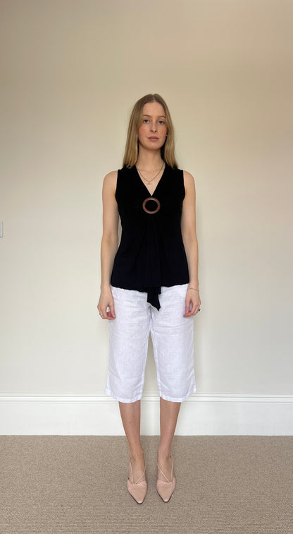 Vintage brown o-ring top