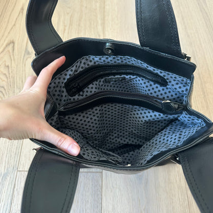 Vintage black buckle bag