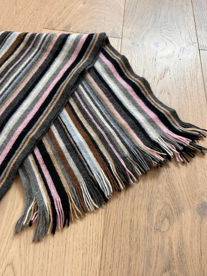 SALE vintage stripe scarf
