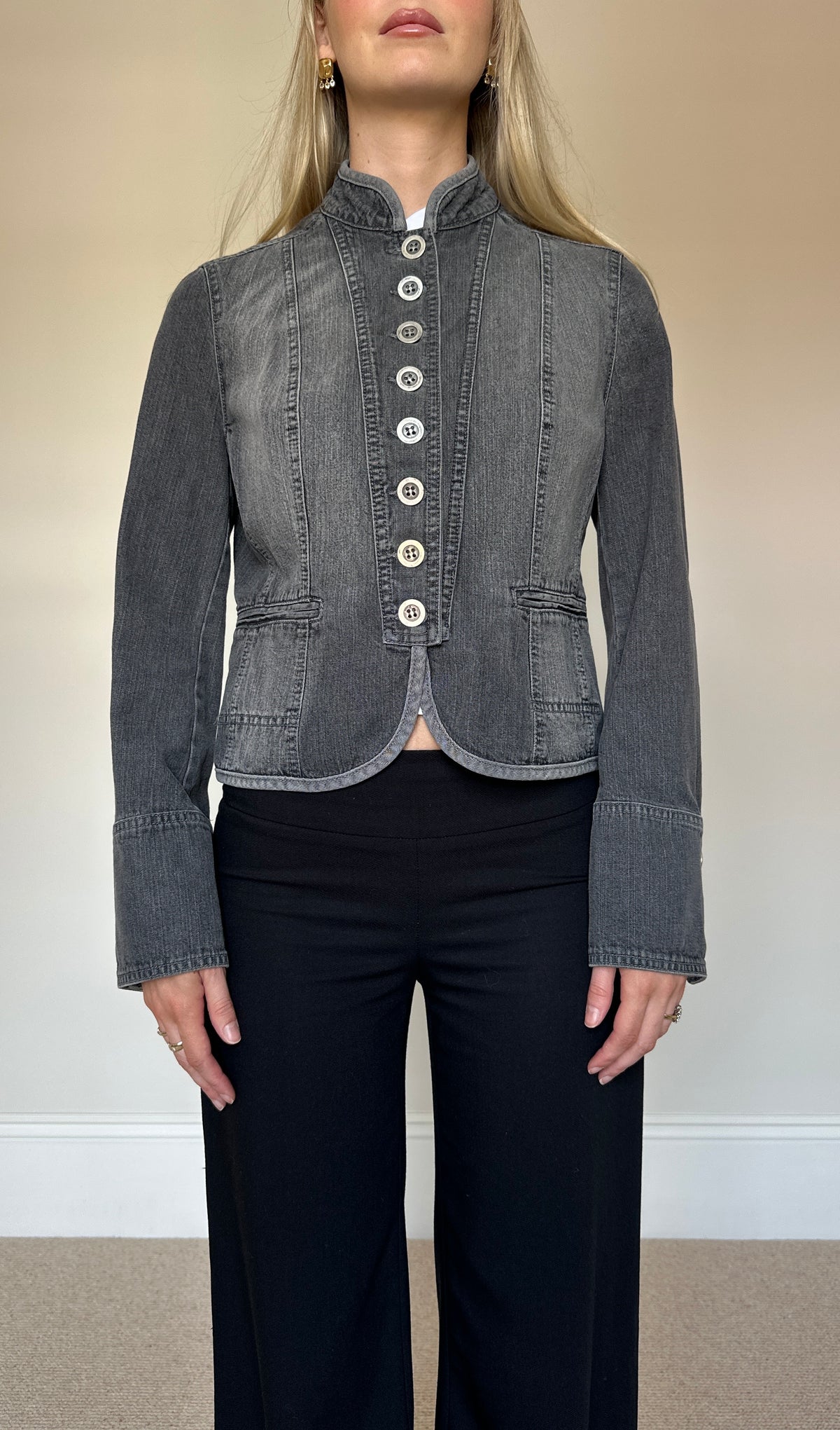 Vintage Grey Denim Jacket