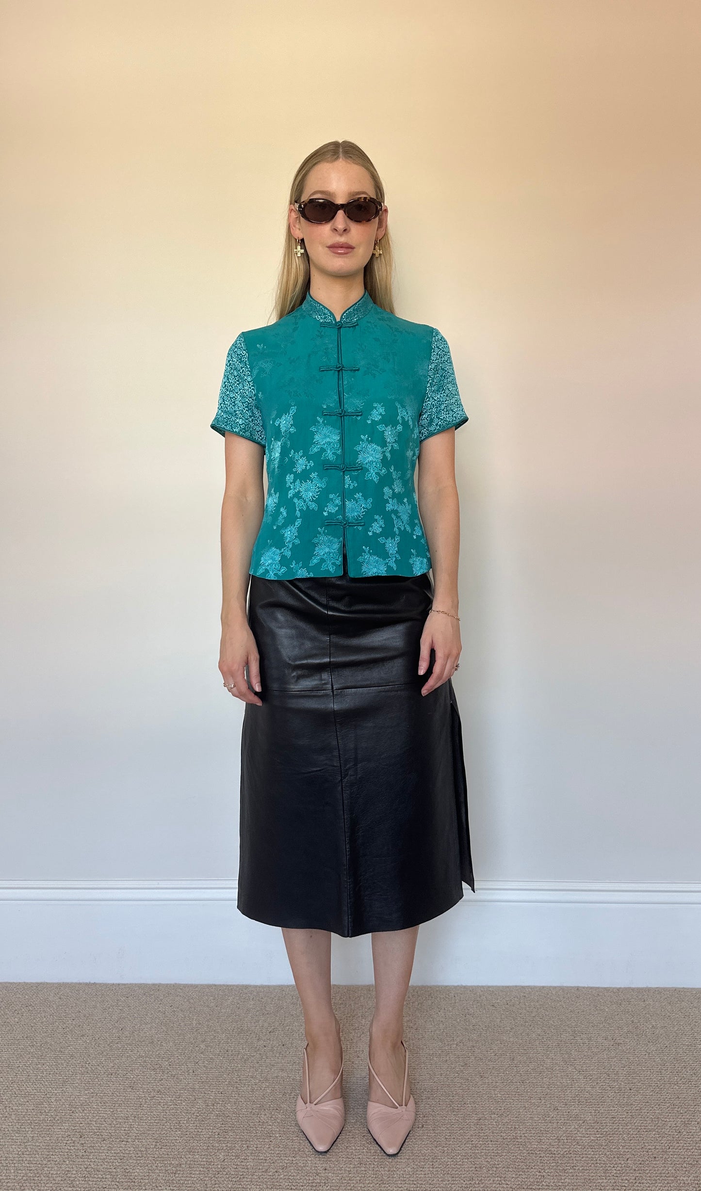 Vintage turquoise blouse