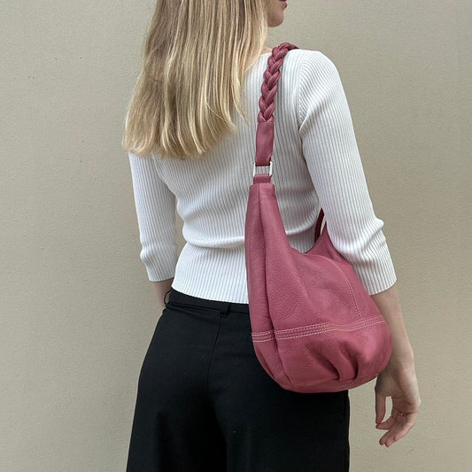 Vintage 00s pink leather bag