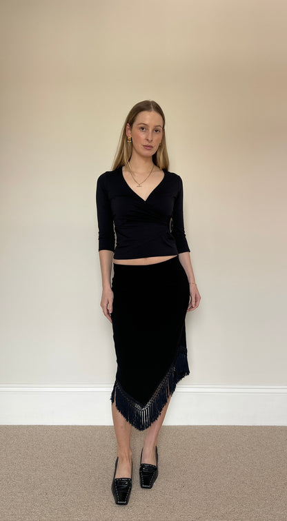 Vintage Tassle midi skirt