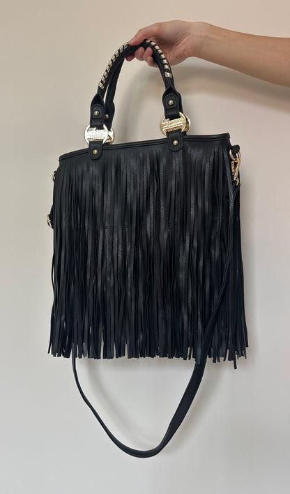 Vintage leather Tassle bag