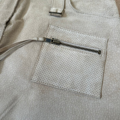 Vintage suede mini skirt