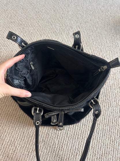 Vintage faux fur bag