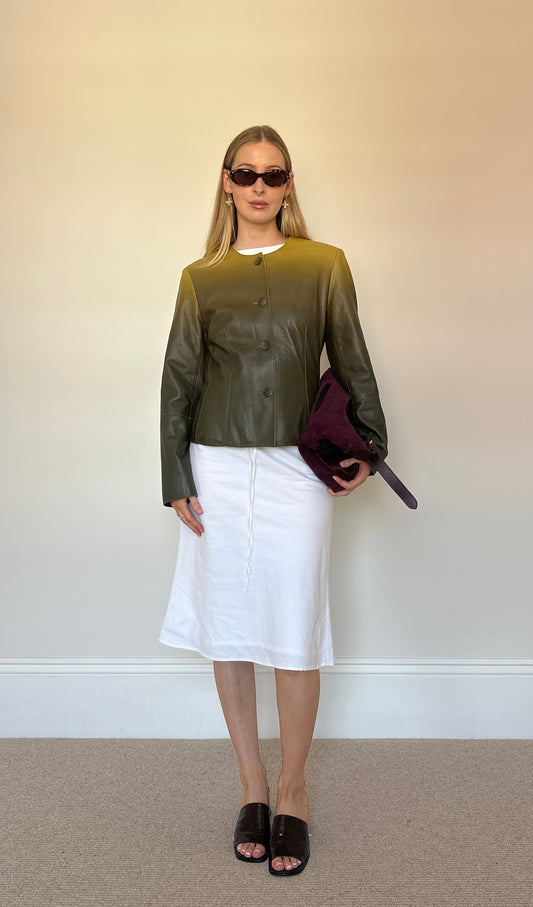 Vintage ombré green jacket