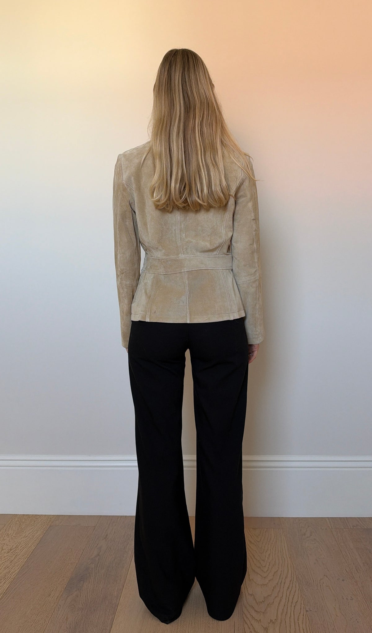 Vintage suede button up jacket