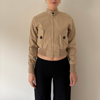Vintage cropped bomber jacket
