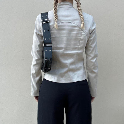 Vintage Faux suede biker jacket