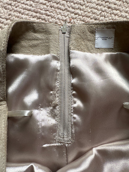 Vintage real suede skirt