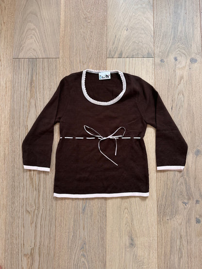 SALE brown knit top