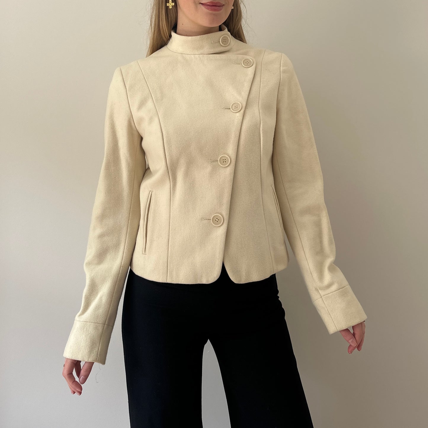 Vintage asymmetric jacket