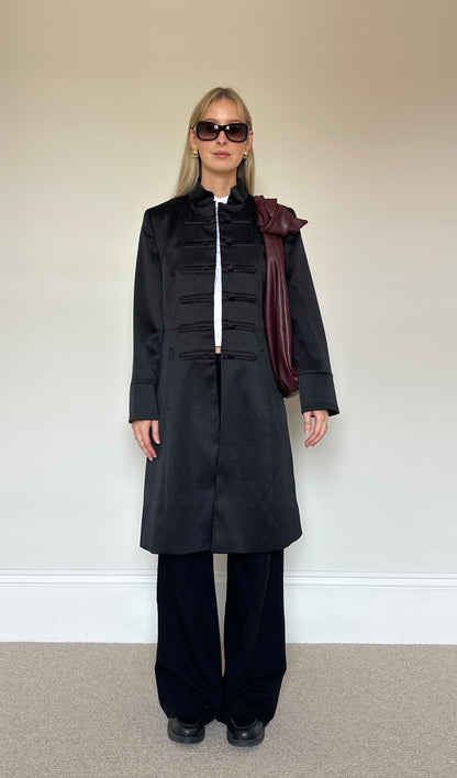 Vintage frog clasp trench coat