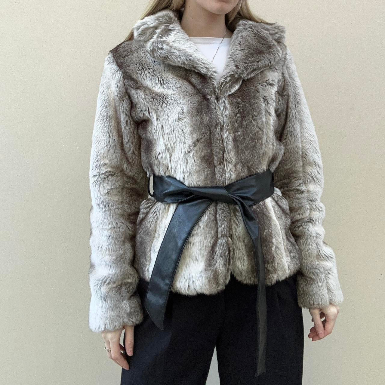 Vintage 00s faux fur coat