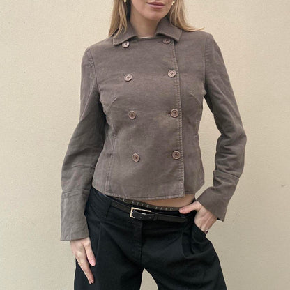 Vintage mink double breasted jacket