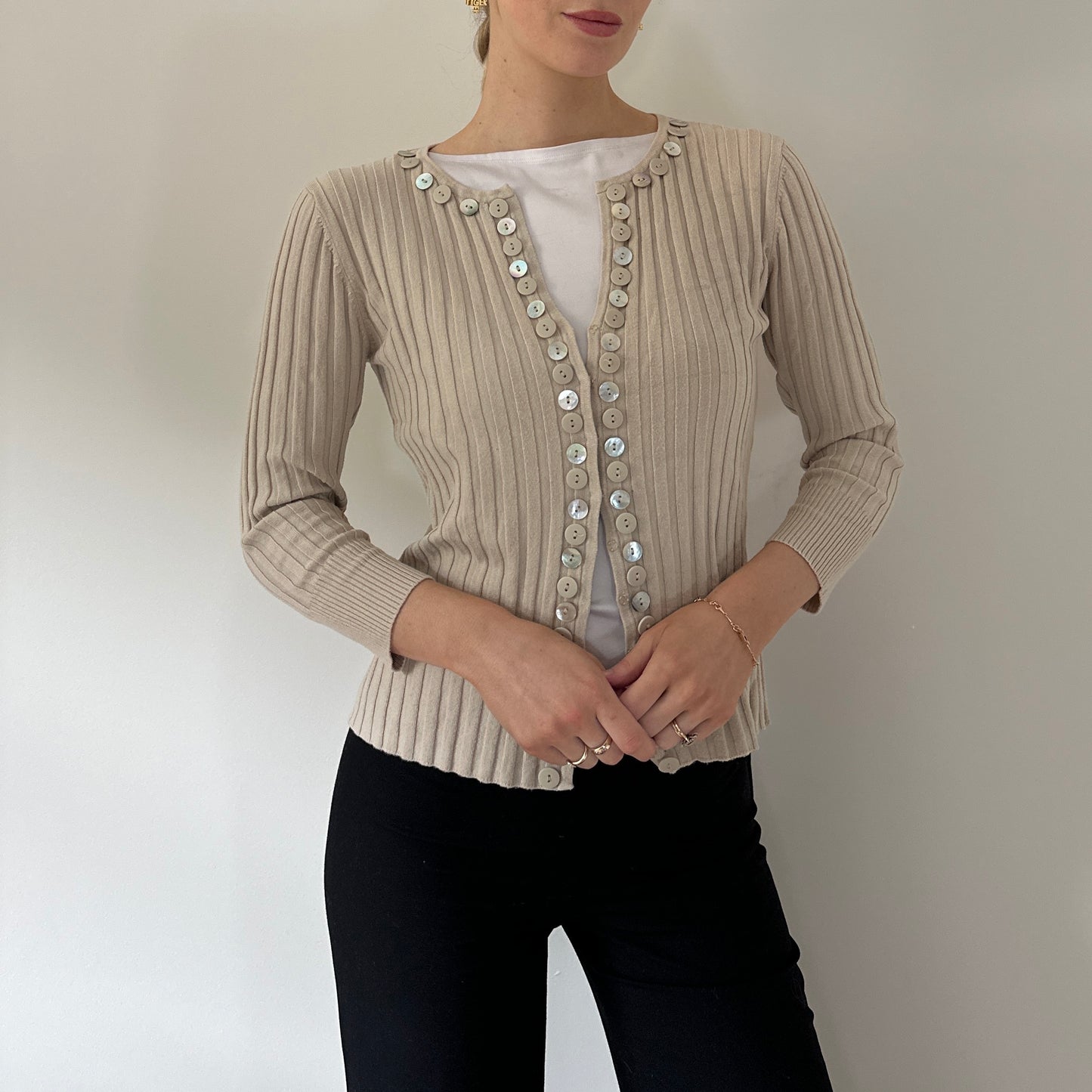 Vintage mother of pearl cardigan