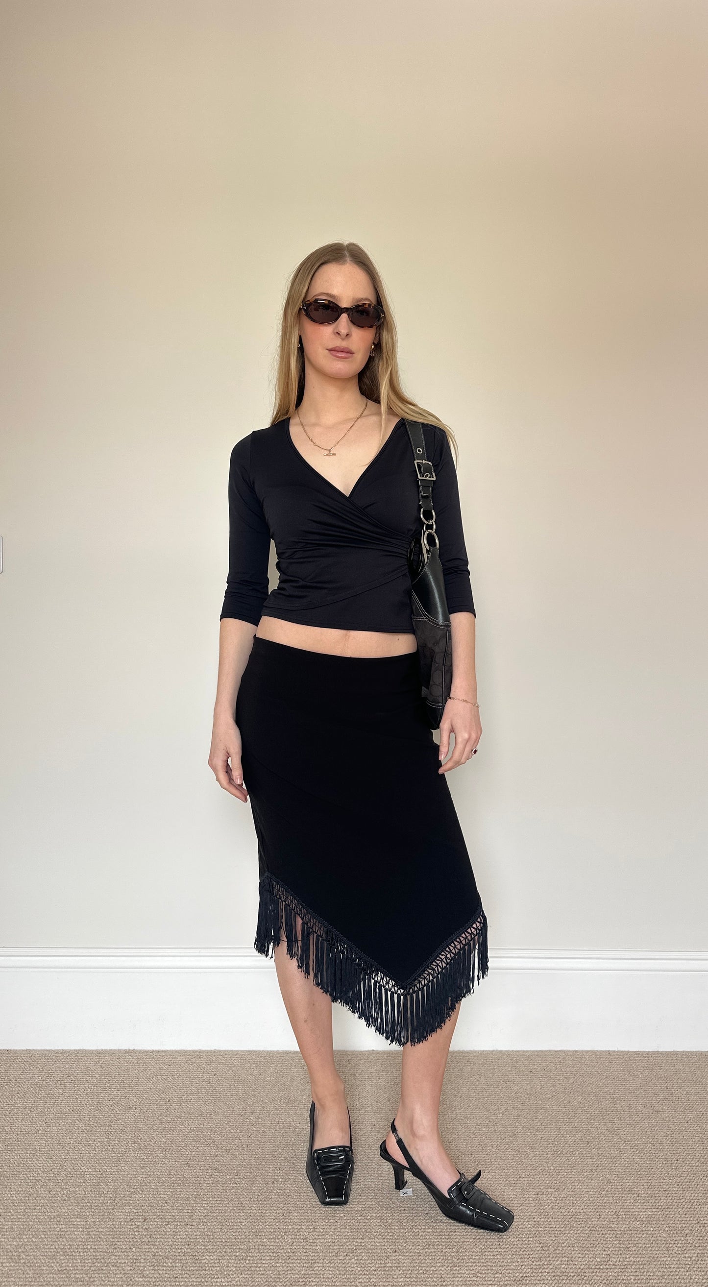 Vintage Tassle midi skirt