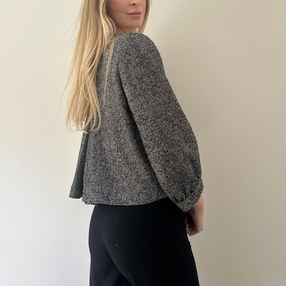 Vintage herringbone pea coat
